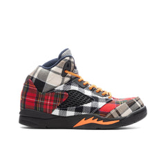 5 Retro (PS) 'Plaid' - Black/Total Orange/Dark Obsidian