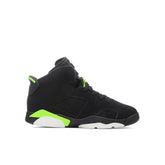 6 Retro (PS) - Black/Electric Green