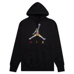 AJ3 Graphic Fleece Hoodie - Black