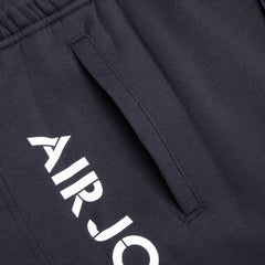 AJ4 Graphic Fleece Shorts - Black