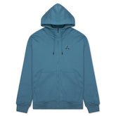 Essential Fleece Full-Zip Hoodie - Rift Blue