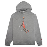 Essential Graphic Fleece Hoodie - Carbon Heather