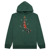 Essential Graphic Fleece Hoodie - Noble Green
