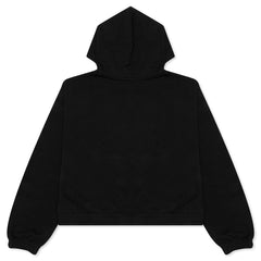 Essential Women's Fleece Hoodie - Black/Gym Red