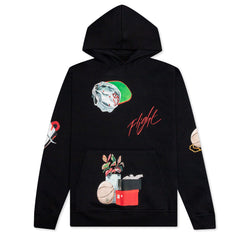 Flight Artist Series by Jacob Rochester Hoodie - Black/Sail/University Red