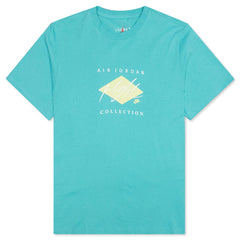 Flight T-Shirt - Washed Teal/White/Citron Tint