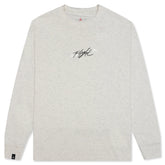 Flight '85 L/S T-Shirt - Oatmeal Heather/White