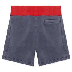Flight Women's Fleece Shorts - Midnight Navy/University Red