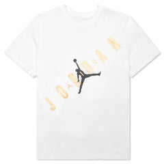 HBR S/S T-Shirt - White/Metallic Gold