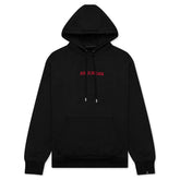 Heavyweight Loopback Fleece Hoodie - Black/Gym Red