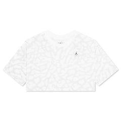 Women's Cropped Graphic T-Shirt - White