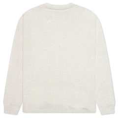Wordmark L/S Tee - Oatmeal Heather