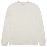 Wordmark L/S Tee - Oatmeal Heather