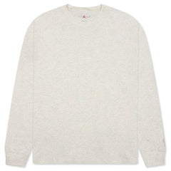 Wordmark L/S Tee - Oatmeal Heather