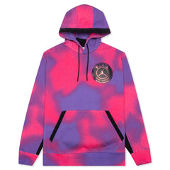 x Paris Saint-Germain Printed Fleece Pullover Hoodie - Psychic Purple/Hyper Pink