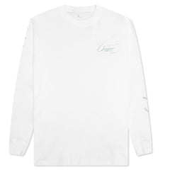 x Union L/S Tee - White/Grey Haze