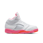 5 Retro (PS) - White/Pinksicle/Safety Orange