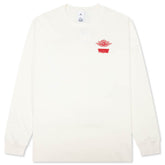 x Levi's L/S Tee - Pale Ivory/Black/University Red