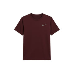 Rise 365 Dri Fit Short Sleeve Running Top 'Burgundy Crush