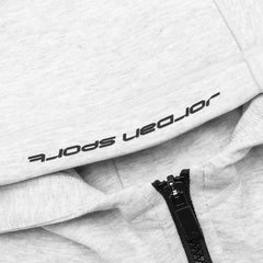 Sport Hoop Fleece Zip Up Jacket - Grey Heather/Black