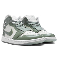 Women's 1 Mid SE - Sea Glass/Oil Green/Metallic Silver
