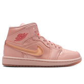 Women's 1 Mid 'Patent Valentines Day' - Washed Coral/Pink Salt