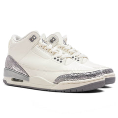 Women's 3 Retro - Sail/Cement Grey/Metallic Silver