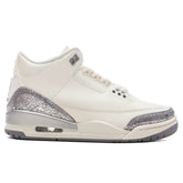 Women's 3 Retro - Sail/Cement Grey/Metallic Silver