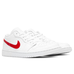 Women's 1 Low - White/University Red