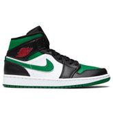 1 Mid - Black/Pine Green/White/Gym Red