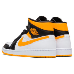 Women's 1 Mid SE - White/Laser Orange