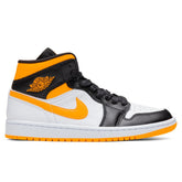 Women's 1 Mid SE - White/Laser Orange