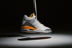 Women's 3 Retro "Laser Orange" - White/Black