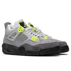 4 Retro "Neon" (GS) - Cool Grey/Volt/Wolf Grey/Anthracite