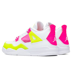 4 Retro SE (PS) "Lemon Venom" - White/Pink Blast