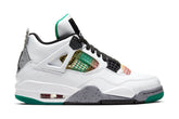 Women's 4 Retro "Rasta" - White/University Red/Lucid Green