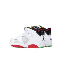 6 Retro (TD) "Hare" - Neutral Grey/Black/White/True Red