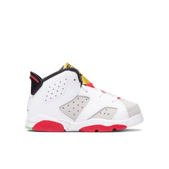 6 Retro (TD) "Hare" - Neutral Grey/Black/White/True Red