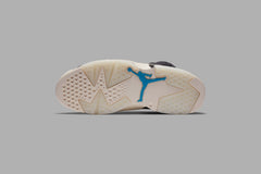 Women's 6 Retro "Light Smoke" - Black/Chrome
