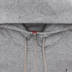 Fleece Full-Zip Hoodie - Carbon Heather/Black