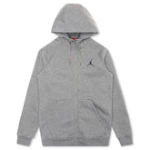 Fleece Full-Zip Hoodie - Carbon Heather/Black