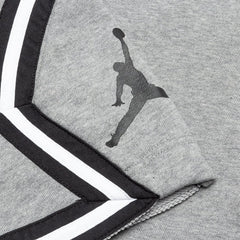 Jumpman Fleece Diamond Short - Carbon Heather/White