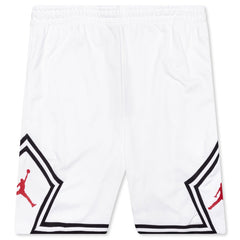 Jumpman Fleece Diamond Short - White/Gym Red