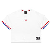x PSG Women's S/S Top - White/University Red