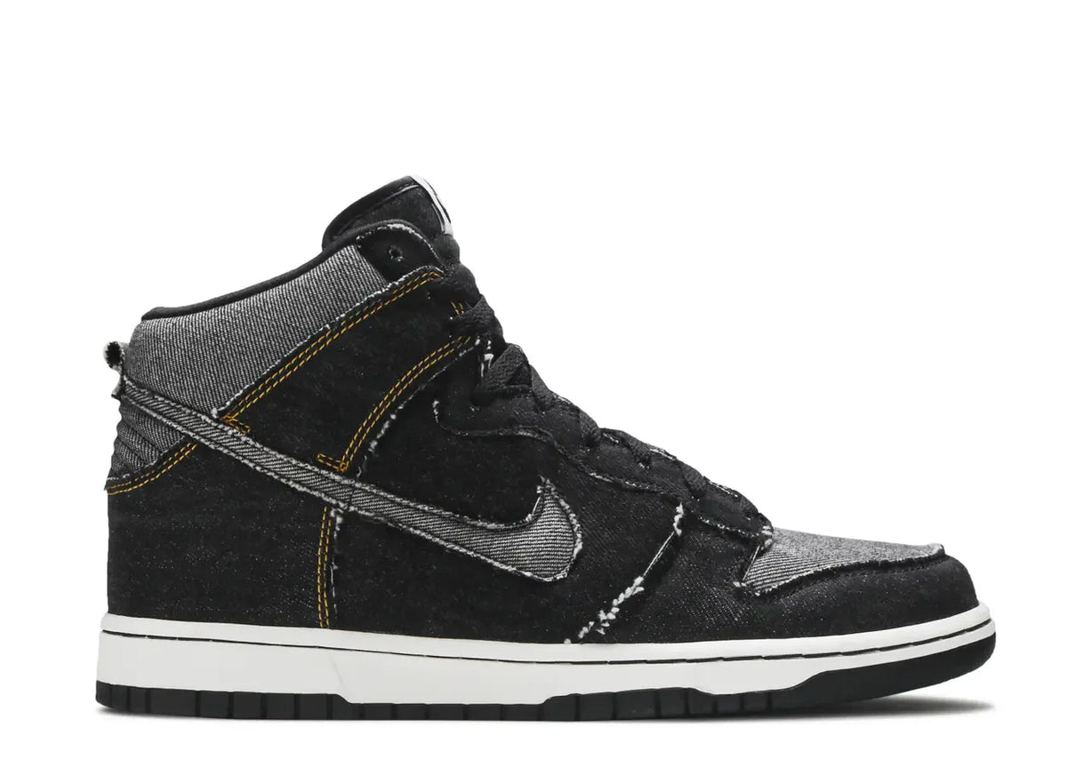 Dunk High Black Denim (WORN)