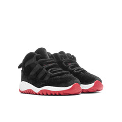 11 Retro (TD) 'Bred Velvet' - Black/Gym Red/White