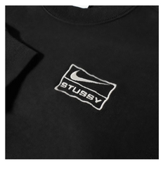x Stussy Wash Fleece Crewneck 'Black' (SS23)