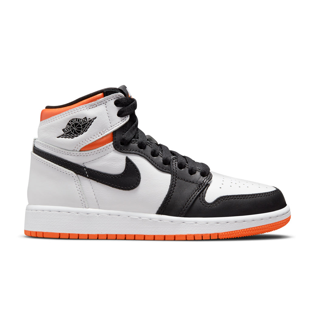 1 Retro High OG (GS) - White/Electro Orange