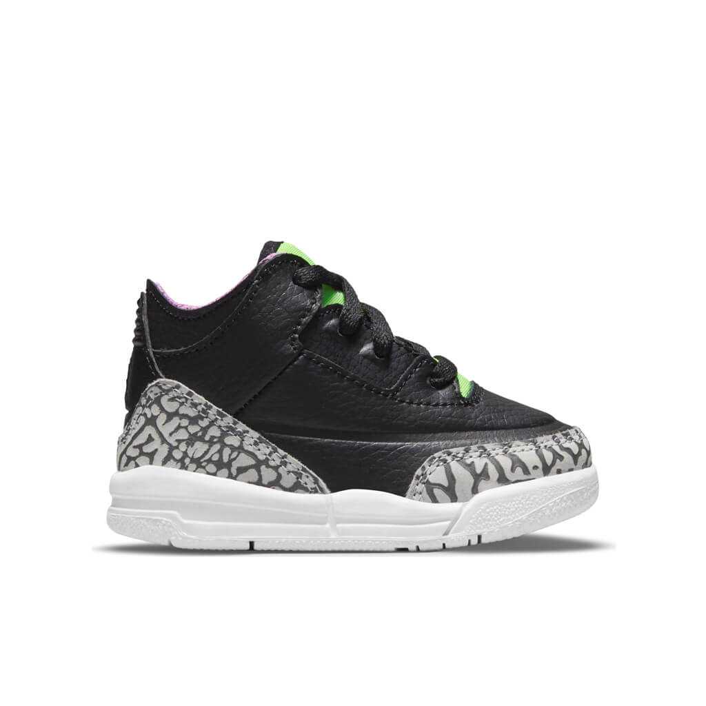 3 Retro SE (TD) 'Electric Green' - Black/Violet Shock