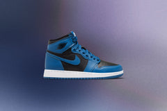 1 Retro High OG (GS) "Marina Blue" - Dark Marina Blue/Black